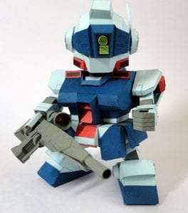 SD RGM-79SP GM Sniper II Gundam Paper craft