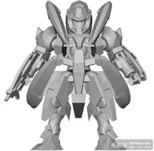 SD Gundam GNX-603T GN-X Papercraft
