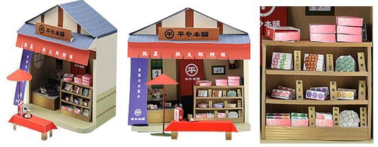 Japan Confectionery Shop Papercraft