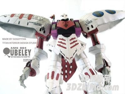 Gundam AMX 004 Qubeley Papercraft