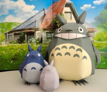Totoro dad and kids