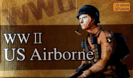 World War 2 US Airborne Paper Model