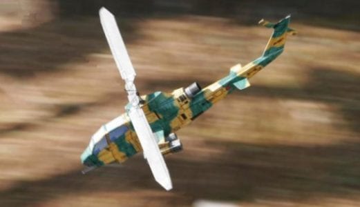 AH-1S Anti Tank Helicopter Papercraft