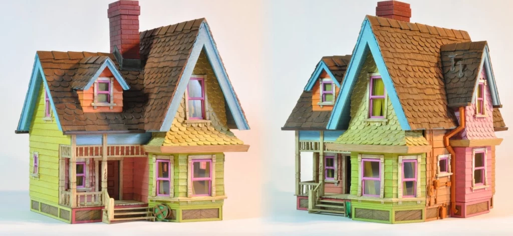 house from up papercraft