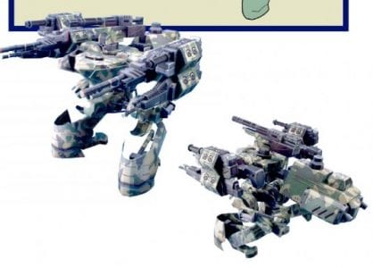 Chromehounds Mecha Tank Paper Model
