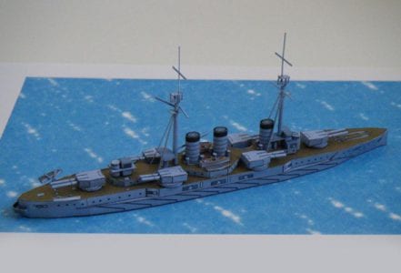 Japanese battleship Kawachi Papercraft