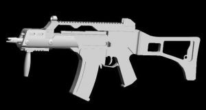 HK G36 Rifle Weapon Papercraft