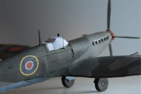 Supermarine Spitfire Fighter Plane Papercraft