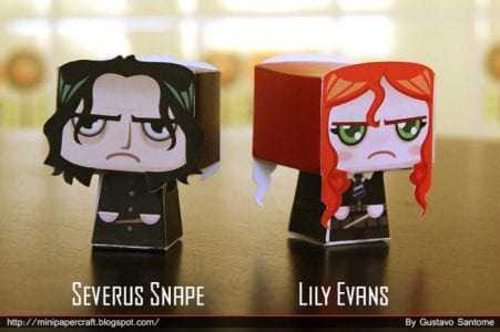 Mini Severus Snape and Llily Evans