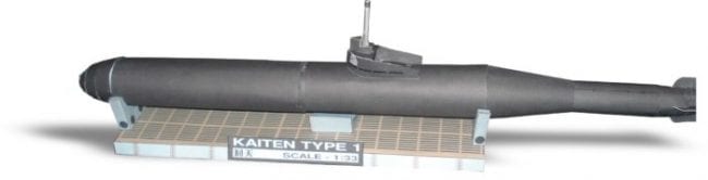 Kaiten Suicide Torpedo Papercraft