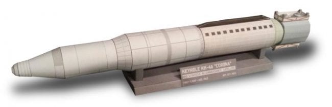 Reconnaissance Satellites KH-4A Corona Papercraft