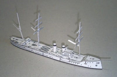 Japan Cruiser Unebi Paper Model