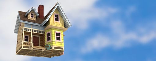 Carl’s Flying House Papercraft