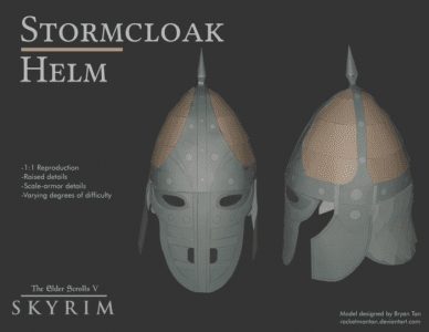 Skyrim’s Stormcloack Helm Cosplay Papercraft