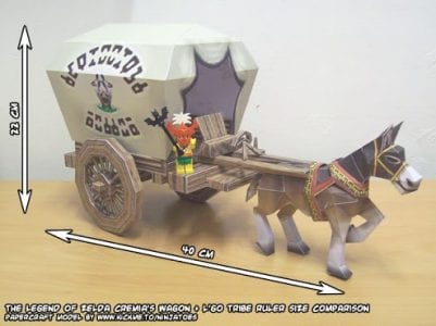 Zelda Cremia?s wagon Papercraft