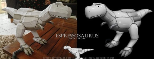 Espressosaurus Papercraft