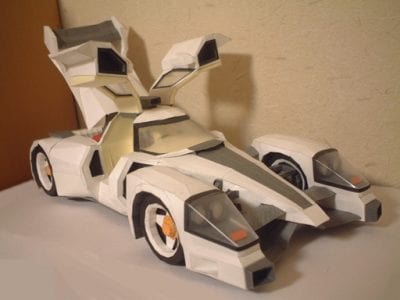 Custom Made Sports Supercar Paper Model