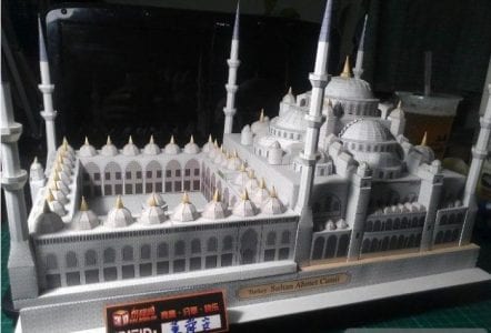 Sultan Ahmed Camii Turkey Mosque Papercraft