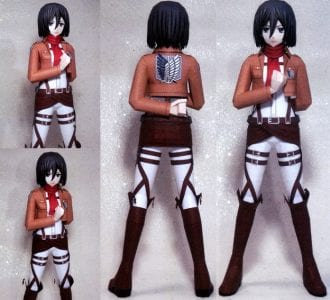 Mikasa Ackerman Figma Paper Craft
