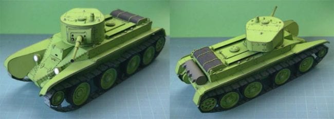 Soviet BT-5 Tank Papercraft