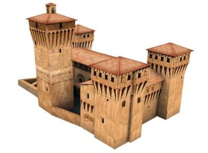 Castello De La Roche Papercraft