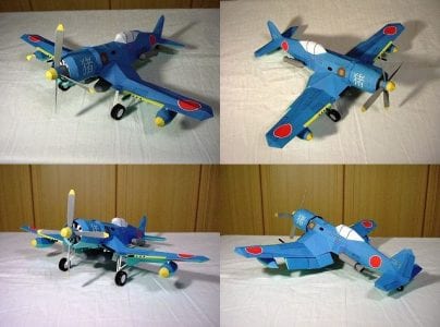 Nakajima Ki-44 Plane Paper Craft