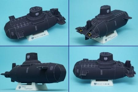 Russian Typhoon Chibi Submarine Papercraft