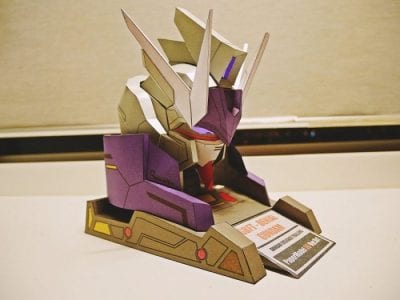 Denial Gundam Head Base Papercraft