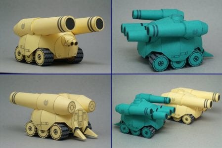 Chibi Daijiro Heavy Tank Paper Craft