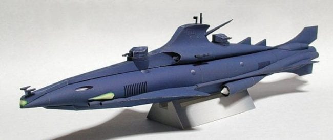 Black Shark Submarine paper craft