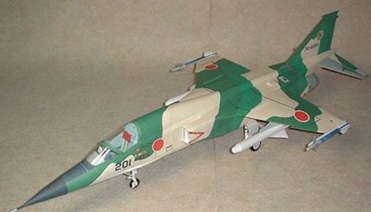 Mitsubishi F-1 Jet paper craft
