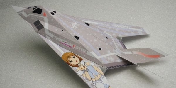 Lockheed F-117A Snow Hawk Paper craft