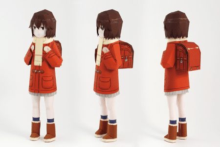 Hinazuki Kayo-chan anime paper craft