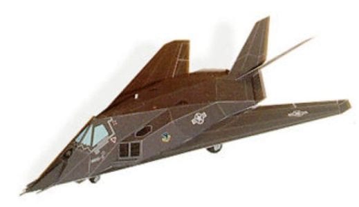 FF-117 Stealth Desert Storm Paper craft