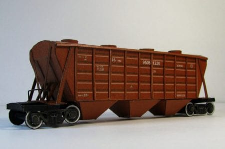 Hopper Wagon train paper craft