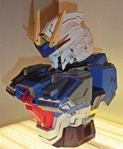 Lightning Gundam Bust Paper craft