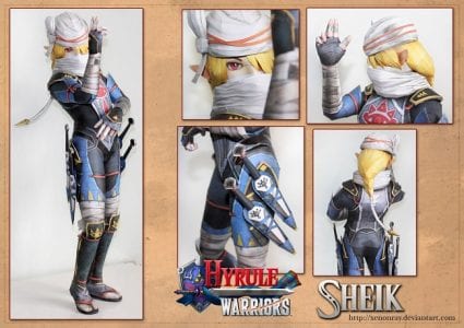 Hyrule Warriors Sheik Papercraft