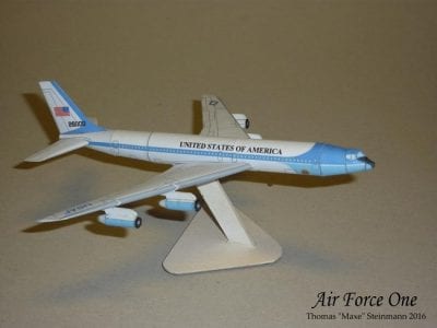 Boeing B707 Air Force One Plane Paper craft