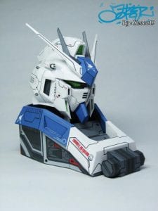 RX-93-V2 Hi-v Gundam Bust Paper craft