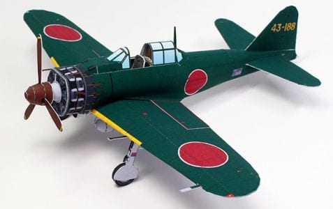 Mitsubishi A6M Zero Plane Paper craft