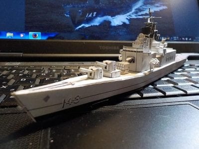JS Kurama (DDH-144) Battleship paper craft