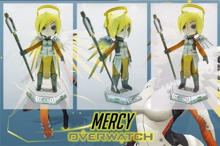 Chibi Overwatch – Mercy Paper craft