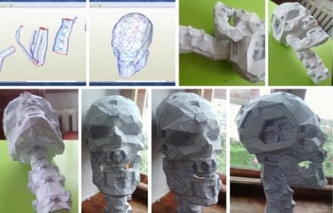 Terminator T600 Skull Paper craft