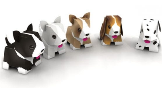 Chibi Dog Paper craft