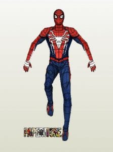 Spiderman Advanced Suit Paper craft