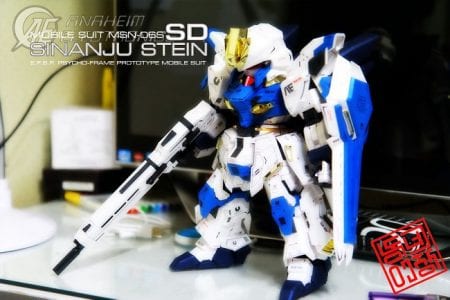 SD MSN-06S Sinanju Stein Gundam Paper craft