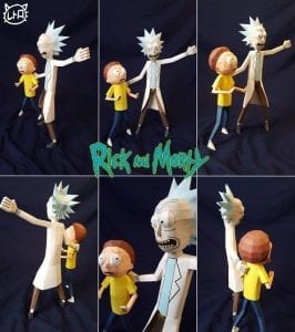 Rick and Morty Papercraft