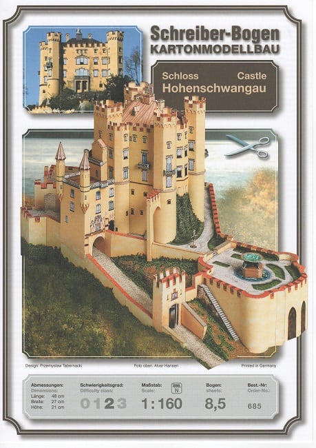 Hohenschwangau Castle Paper craft