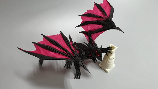 WoW Deathwing Origami Paper craft