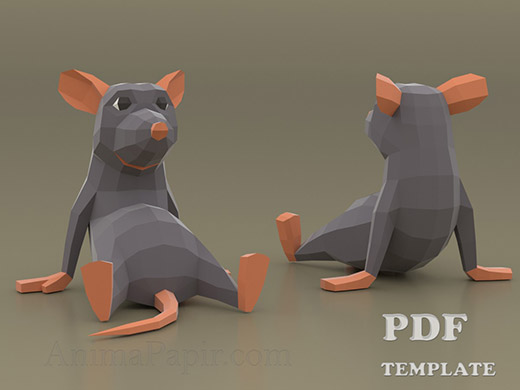 Rat Ratatouille Paper craft
